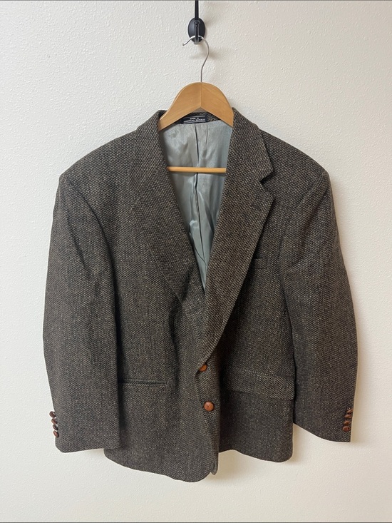 Woolrich Other - Woolrich Men's Brown Herringbone Wool Blazer fits size L, no size tag